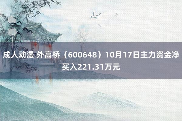 成人动漫 外高桥（600648）10月17日主力资金净买入221.31万元