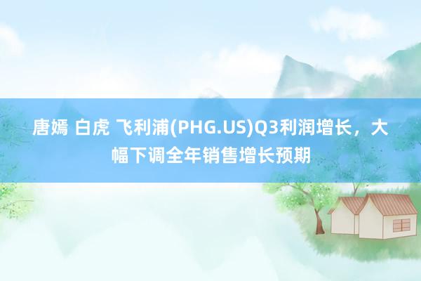 唐嫣 白虎 飞利浦(PHG.US)Q3利润增长，大幅下调全年销售增长预期