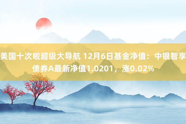 美国十次啦超级大导航 12月6日基金净值：中银智享债券A最新净值1.0201，涨0.02%