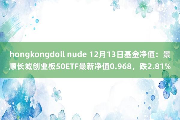 hongkongdoll nude 12月13日基金净值：景顺长城创业板50ETF最新净值0.968，跌2.81%