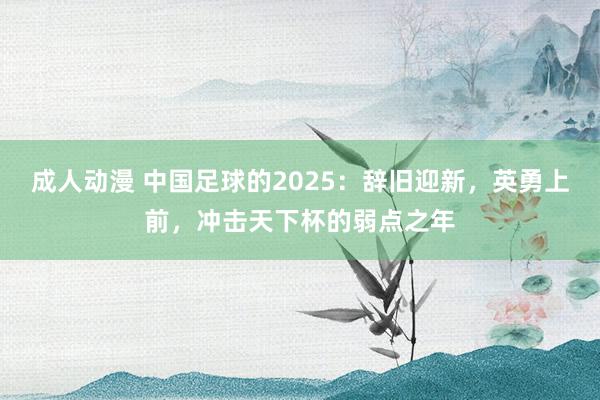 成人动漫 中国足球的2025：辞旧迎新，英勇上前，冲击天下杯的弱点之年