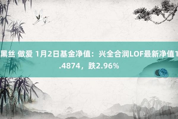 黑丝 做爱 1月2日基金净值：兴全合润LOF最新净值1.4874，跌2.96%