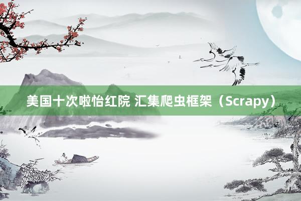 美国十次啦怡红院 汇集爬虫框架（Scrapy）